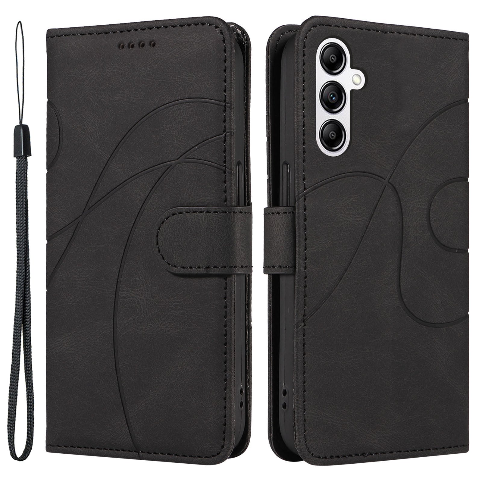 For Samsung Galaxy A14 5G Drop-proof Wallet Stand Case Imprinted Line PU Leather Phone Cover For Samsung Galaxy A14 5G Drop-proof Wallet Stand Case Imprinted Line PU Leather Phone Cover